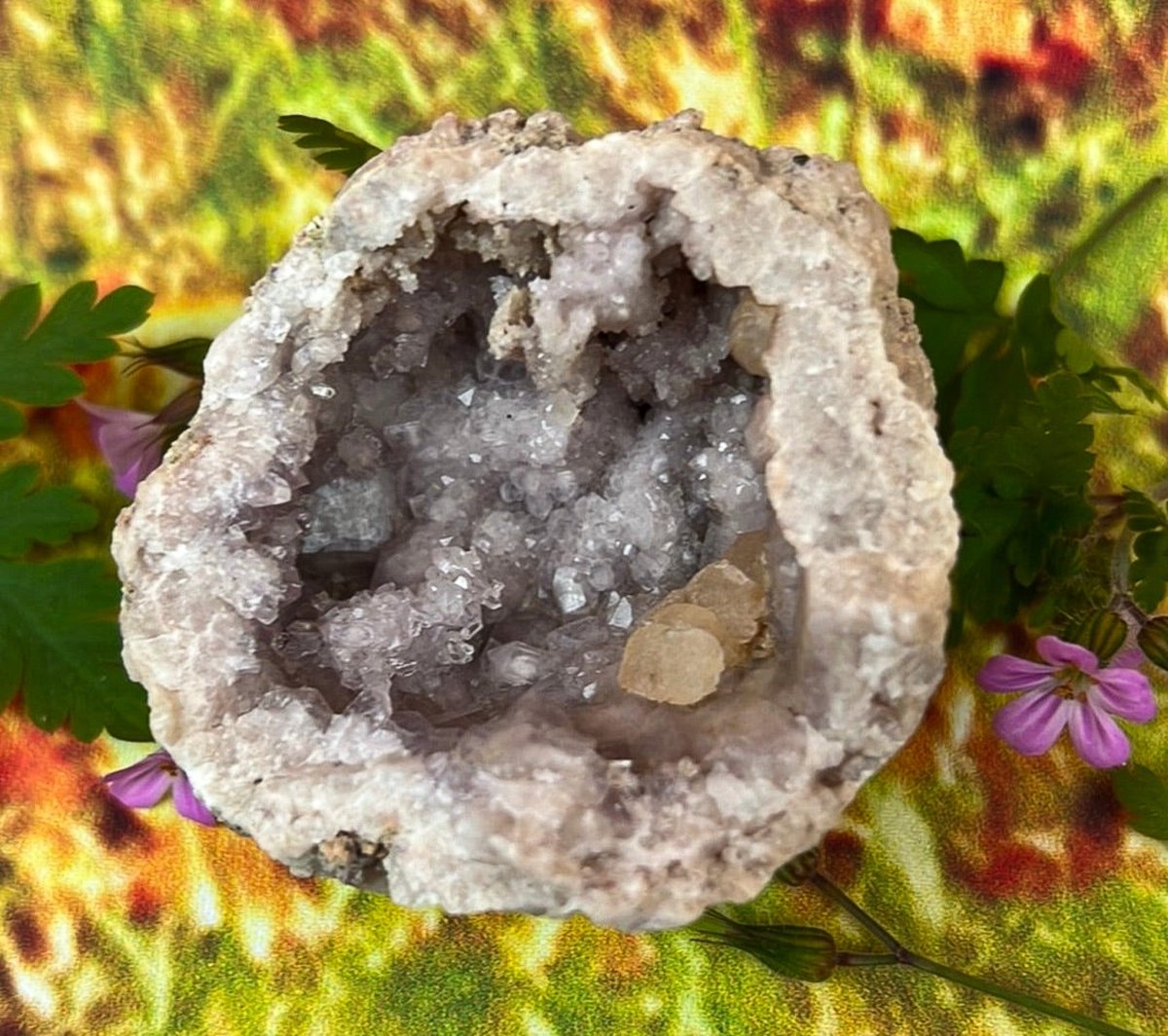 Lavender Amethyst Geode Crystal: Nature's Tranquil Allure - My Shop of Wonders