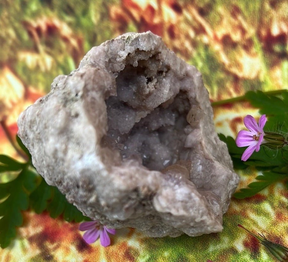 Lavender Amethyst Geode Crystal: Nature's Tranquil Allure - My Shop of Wonders