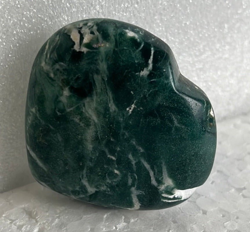 Moss Agate Heart Stone from India - My Shop of Wonders