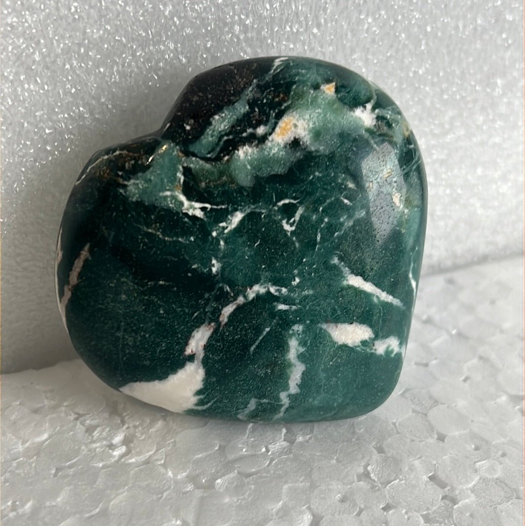 Moss Agate Heart Stone from India - My Shop of Wonders