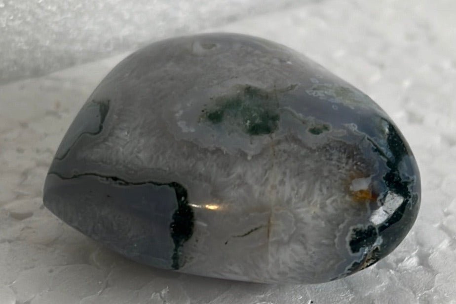 Moss Agate Heart Stone from India - My Shop of Wonders