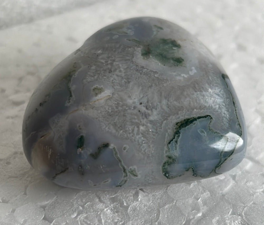 Moss Agate Heart Stone from India - My Shop of Wonders