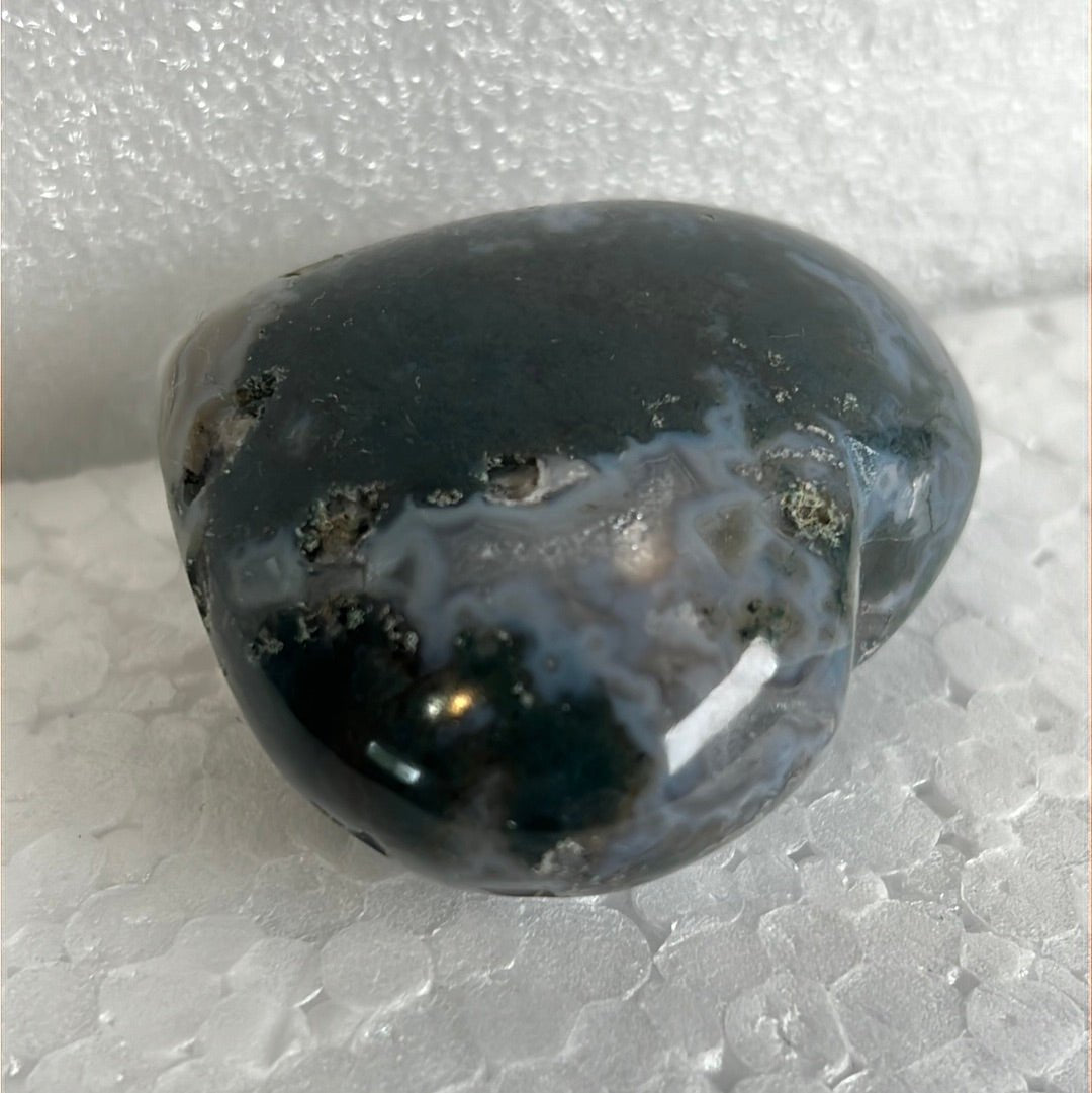 Moss Agate Heart Stone from India - My Shop of Wonders