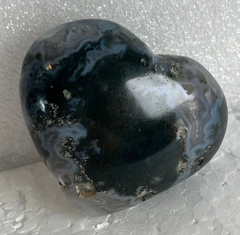 Moss Agate Heart Stone from India - My Shop of Wonders