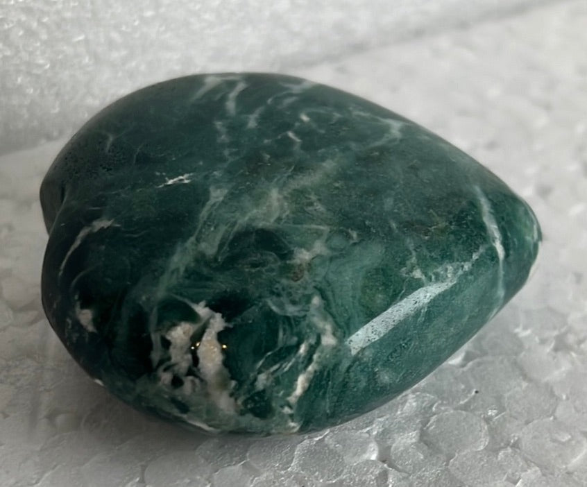 Moss Agate Heart Stone from India - My Shop of Wonders