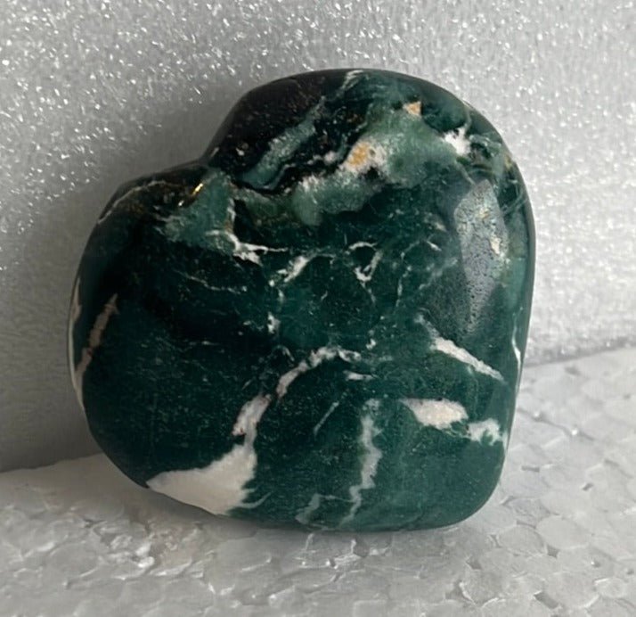 Moss Agate Heart Stone from India - My Shop of Wonders