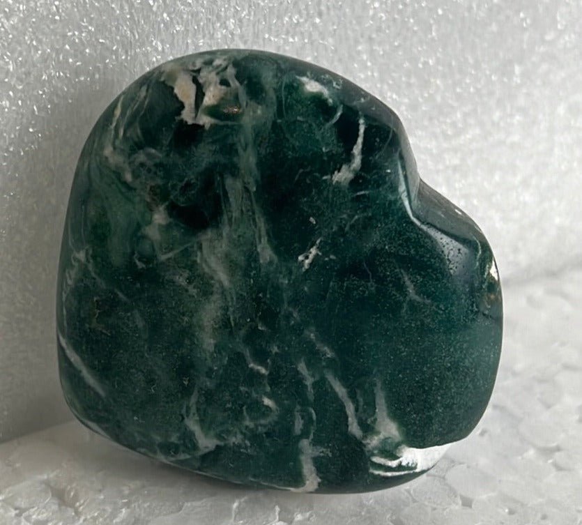 Moss Agate Heart Stone from India - My Shop of Wonders