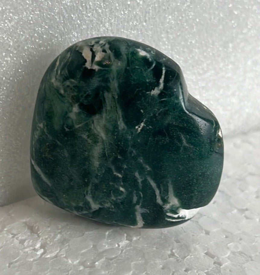 Moss Agate Heart Stone from India - My Shop of Wonders