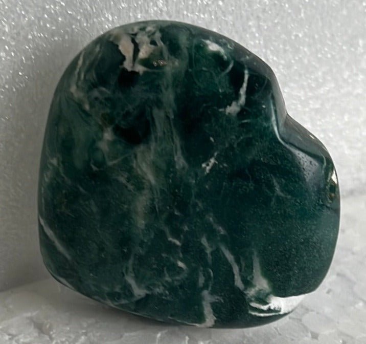 Moss Agate Heart Stone from India - My Shop of Wonders