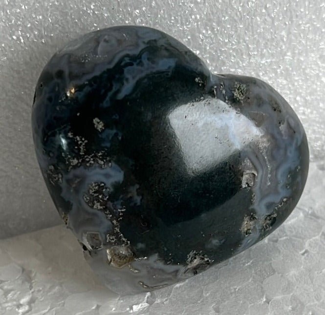 Moss Agate Heart Stone from India - My Shop of Wonders