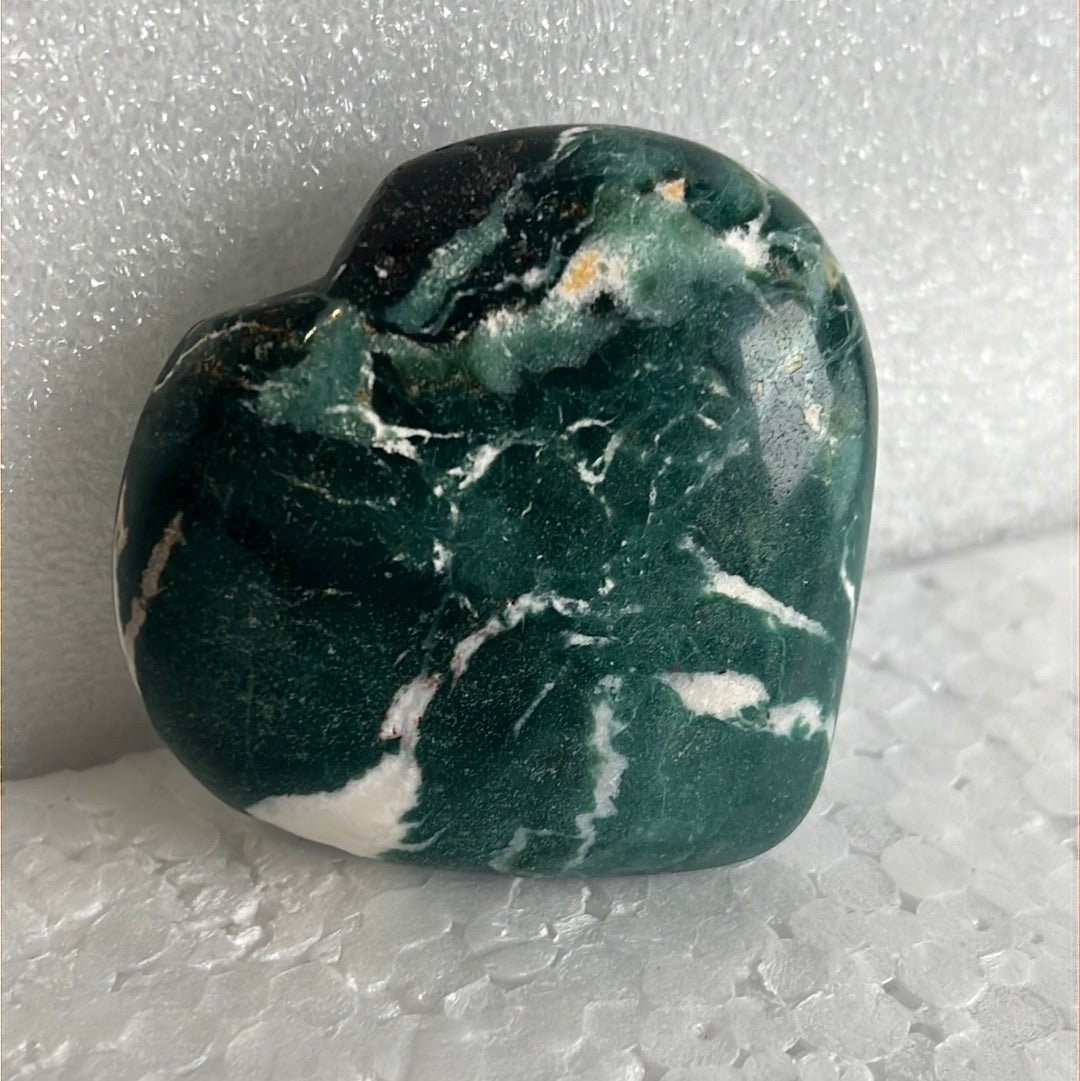 Moss Agate Heart Stone from India - My Shop of Wonders