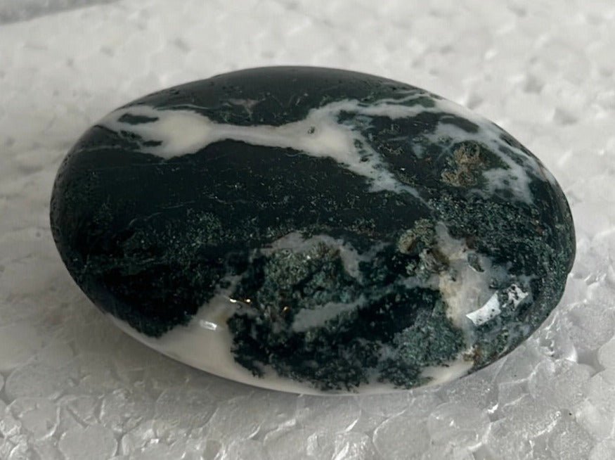 Moss Agate Palm Stone from India - My Shop of Wonders