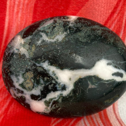 Moss Agate Palm Stone from India - My Shop of Wonders