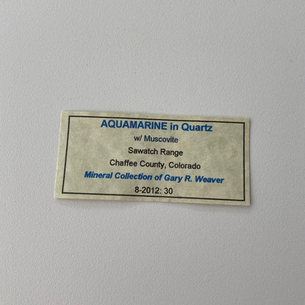 Raw Aquamarine Stone from Chaffee County, Colorado - My Shop of Wonders