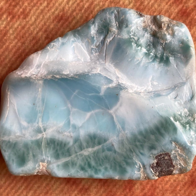 Shop Larimar Stone Slab: Unique Blue Radiance - My Shop of Wonders