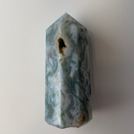 Unique Green Moss Agate Tower - My Shop of Wonders