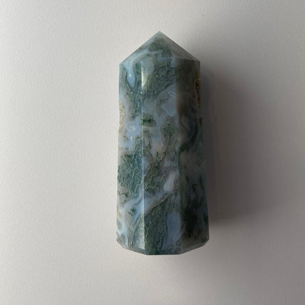 Unique Green Moss Agate Tower - My Shop of Wonders