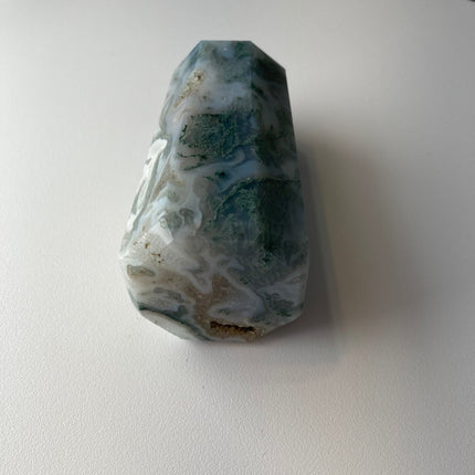 Unique Green Moss Agate Tower - My Shop of Wonders