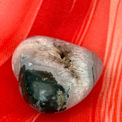Unique Moss Agate Heart - My Shop of Wonders