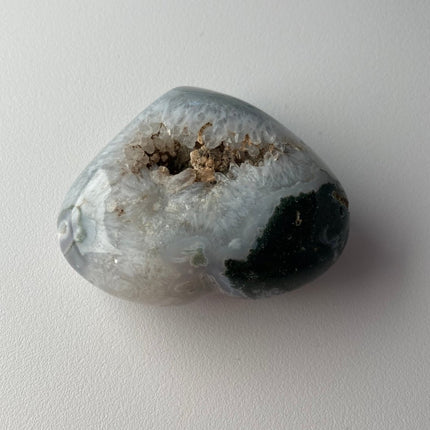 Unique Moss Agate Heart - My Shop of Wonders
