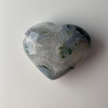 Unique Moss Agate Heart - My Shop of Wonders