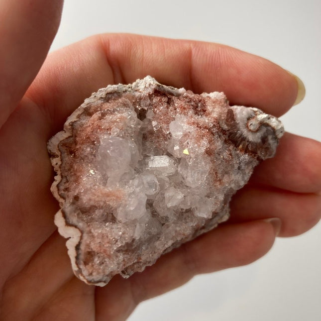 White Amethyst Raw Geode: Pure Elegance - My Shop of Wonders