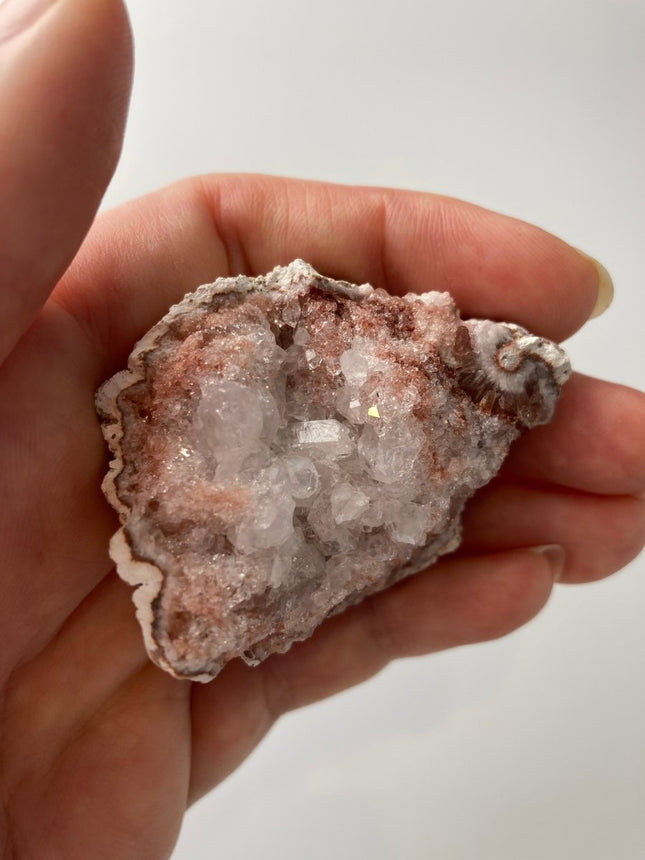 White Amethyst Raw Geode: Pure Elegance - My Shop of Wonders