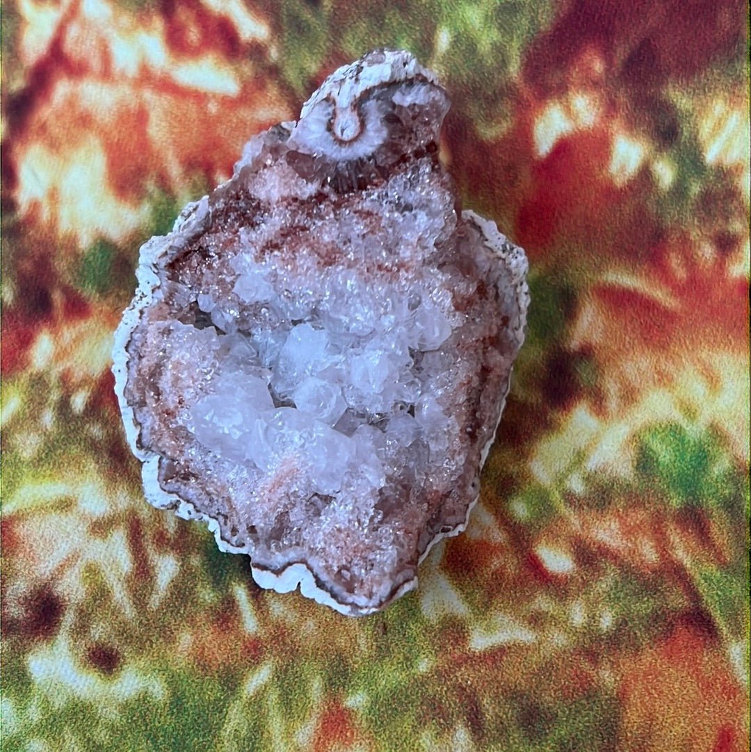 White Amethyst Raw Geode: Pure Elegance - My Shop of Wonders