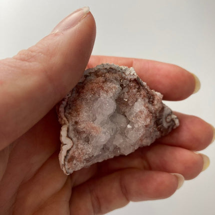 White Amethyst Raw Geode: Pure Elegance - My Shop of Wonders