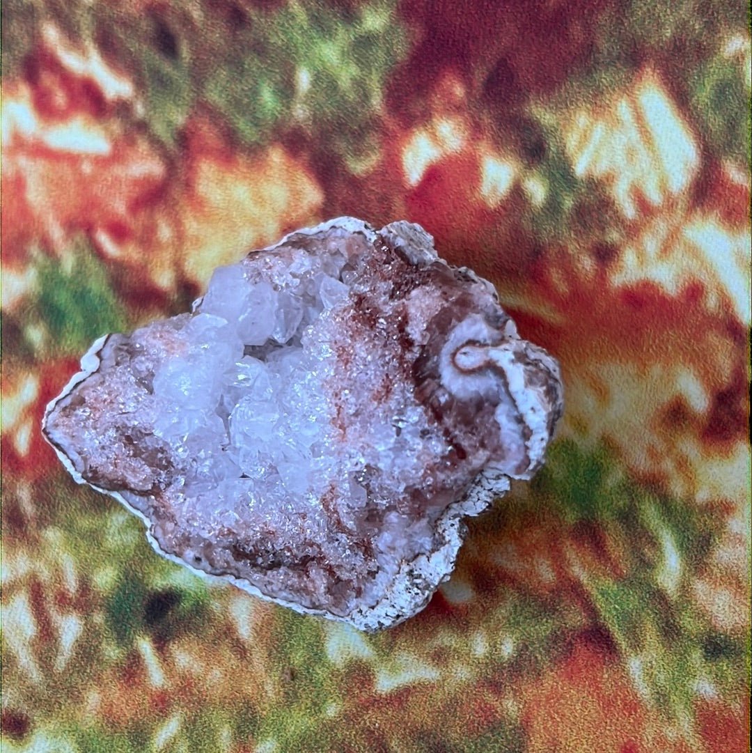 White Amethyst Raw Geode: Pure Elegance - My Shop of Wonders