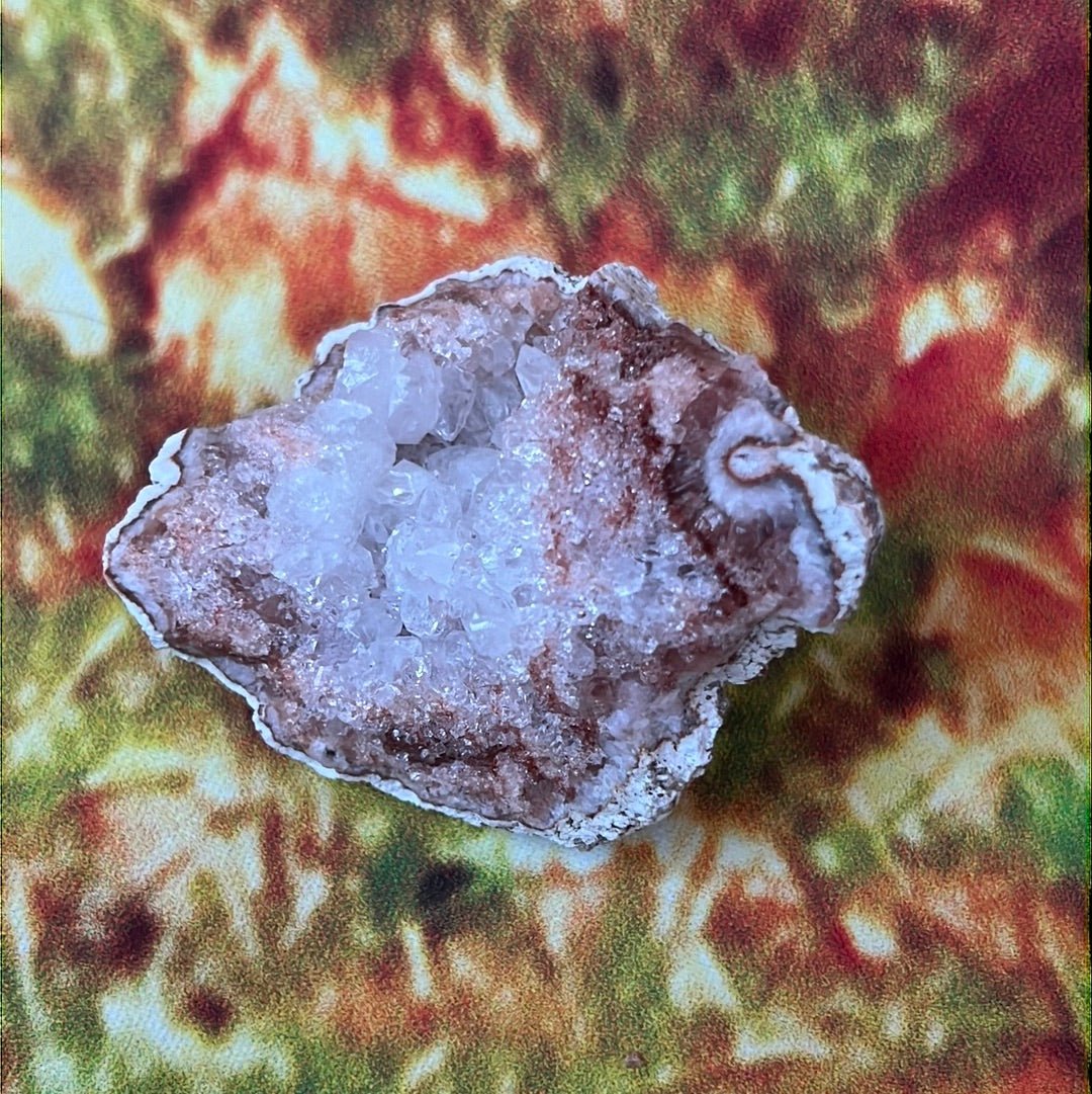 White Amethyst Raw Geode: Pure Elegance - My Shop of Wonders