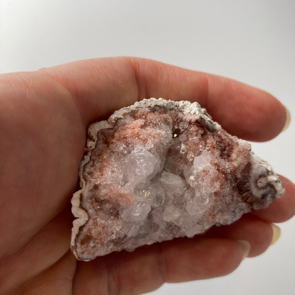 White Amethyst Raw Geode: Pure Elegance - My Shop of Wonders